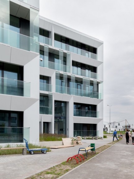 “Kvartal Tetris” Apartment Complex in Skolkovo (IBC Solutions ). Russia, Moscow