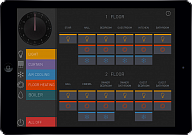 iRidium-based project (Smart home). Control interface