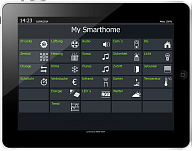 iRidium-based project (My Smarthome). Control interface