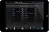 iRidium-based project (Villa Montem Capere ). Control interface