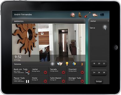  (Apartamento André Fernandes). Control interface