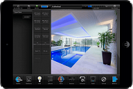iRidium-based project (Villa Montem Capere ). Control interface