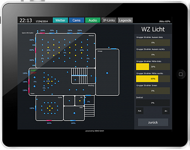  (My Smarthome). Control interface