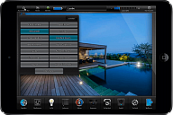 iRidium-based project (Villa Montem Capere ). Control interface