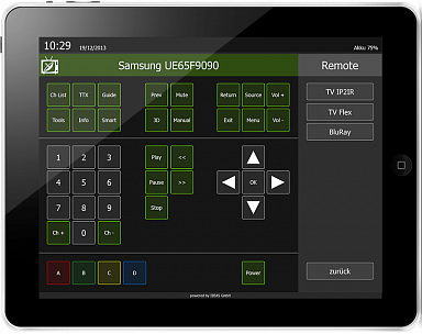  (My Smarthome). Control interface